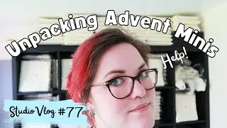 Unpacking Advent Mini Skeins ✨ Indie Yarn Dyer Studio Vlog #77 &brvbar; The Corner of Craft