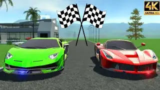 La Ferrari Vs Lamborghini Aventador | Races & Top Speed Test | Car Simulator 2 New Update Gameplay