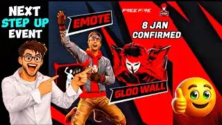 Next Step Up Event HeartRocker Emote And Gloo Wall Available on 8 Jan 2026 #freefire #freefiremax