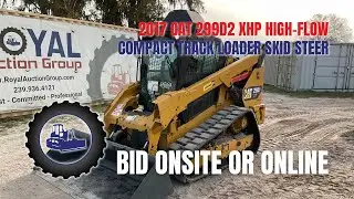 Auction Completed: 2017 Cat 299D2 XHP High-Flow Compact Track Loader Skid Steer