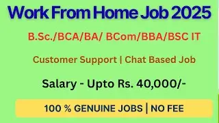 Work from home jobs 2025 | Online  jobs from home | ONLINE EARNING 2025 | Aapki Mini | Salary 40000
