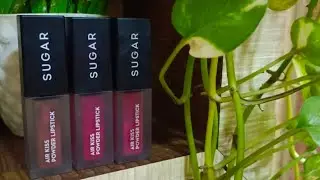 Sugar Air Kiss Powder Lipstick|02 candyfloss|03 caramel souffle|04 Cherry Fluff|Super Pigmented