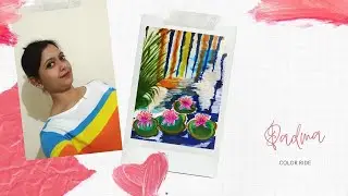 Padma #acrylicflowers #waterlilypainting