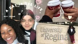 A day in the life with my friend at university of Regina ft wascana park