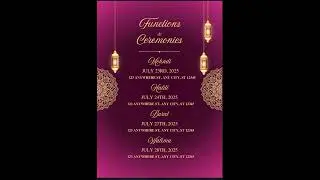 Animated Wedding Invitation Video | Custom Made Digital Shaadi Card 2025
