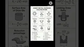 Sheet Metal Forming Calculation #sheetmetals #fabrication #automobile #mechanic #machinist #tech