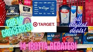 All digital Kroger and Target haul! Cheap groceries! 14 IBOTTA rebates! 