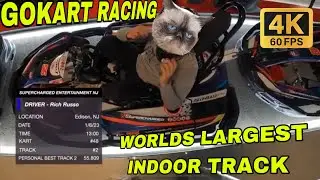 Racing at Supercharged Entertainment in Edison NJ w/ HUD I GoKarts (Track 2)