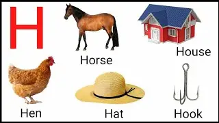 Letter H Words  | Words that start with letter h with pictures | twin kids zone