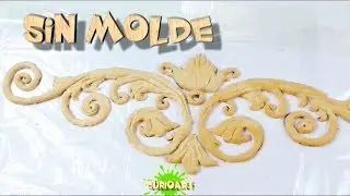 COMO HACER MOLDURAS APLICACIONES DE MASA DE MADERA SIN MOLDE