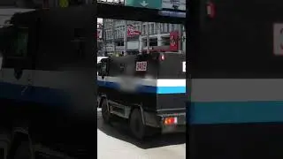 The MMDA apprehended SEVERAL armored trucks inside the exclusive bus lane