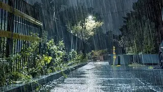 Heavy Rain Sounds to Sleep All Night | Insomnia Relief, Tinnitus & Anxiety, White Noise