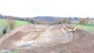 Vidéo de la réalisation d'une retenue collinaire