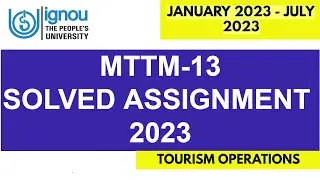 MTTM-13 SOLVED IGNOU ASSIGNMENT 2023 SESSION II Full Solved