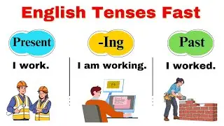 🔥 Learn English Tenses Fast | 50 Common Verbs in Present, Past & Present Continuous