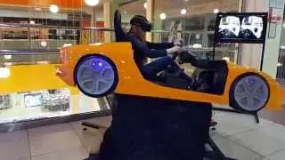 Racing simulator with oculus rift,   production company active-game.com
