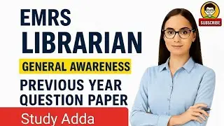 EMRS 2025 | EMRS librarian 2025 | previous year question paper| general awareness #emrs2025 #youtube