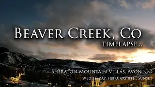 Beaver Creek Colorado Beautiful Sunset - GoPro Timelapse