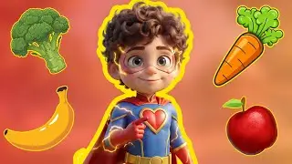 Hero on My Plate 🥕💪 | Superhero Healthy Food Song for Kids