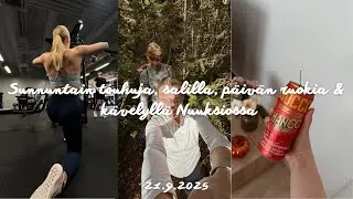 Mun sunnuntai: salilla, 8km kävely Nuuksiossa, & päivän ruokia 🤎