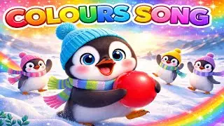 Cute Baby Penguins Colours Song 🐧🌈