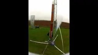 BIG MAX real time start sequence - HPR hybrid rocket - contrail 75mm hybrid motor