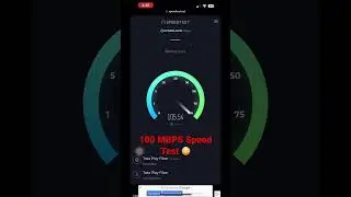 Tata Play Fiber - 100 MBPS SPEED TEST