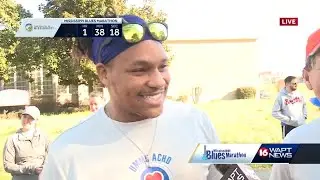 Heart patient runs in Mississippi Blues Marathon relay race