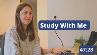 LIVE 6 HOURS Study With Me (60 min study + 10 min break)
