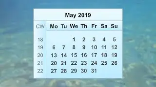 May 2019 Calendar