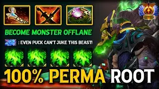 100% Perma Root Offlaner Underlord | Atos + Octarine Core Build | Even Puck Can't Escape Dota 2