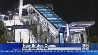 Warm Springs BART:  Warm Springs West Access Bridge and Plaza  officially opens