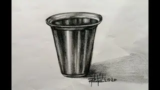 How to shade  steel glass with pencil