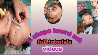 L shape beard set full tutorials videos #beard #saving