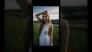 ANNIKA - Shooting Portraits in a Field of Poppies during Golden Hour