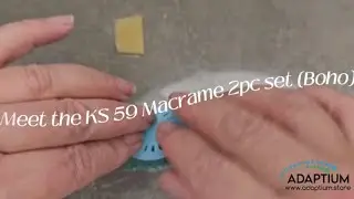 How to use our KS59 Macrame 2pc set (Boho) Polymer Clay Cutter | Adaptium