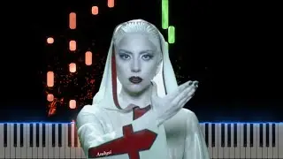 Lady Gaga Alejandro Piano Cover Midi tutorial Sheet app  Karaoke