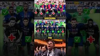 Barcelona VS Psg Champions league  Lineup #barcelona