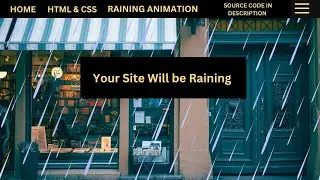 How to Create Rain CSS Animation Project with HTML and CSS | Best CSS Projects in 2024