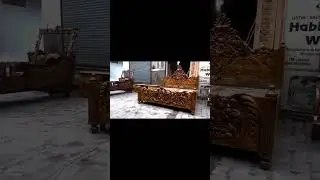 Teakwood and sheesham wood manufacturing factory all types carving furniture available. #reel #short