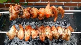 Chicken Souvla on a Cyprus Rotisserie BBQ