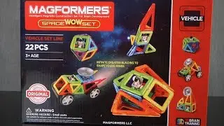 Space Wow Set Vehicle Set Line from Magformers