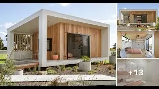 Open plan Single story Modular House with Comfy Window Seat