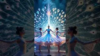 AGT: Magical Trio's Fiery Fusion into a Majestic Peacock #americagottalent  #magic #shorts #peacock