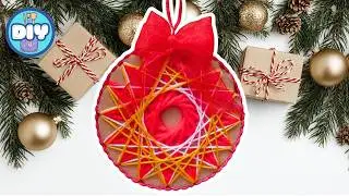 Decorazioni di Natale fai da te facili: stelle con lana e cartone | Tutorial DIY