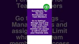 Control Access with User Roles! #quickbooks #security
