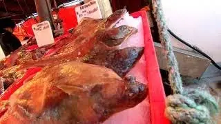 Steveston fish market. Richmond, BC  Рыбный рынок в Ричмонде.