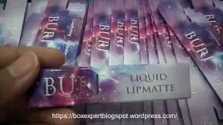 Box Expert | Tempahan Kotak Lipmatte BURJ Cosmetics