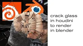 crack glass in houdini to render in blender