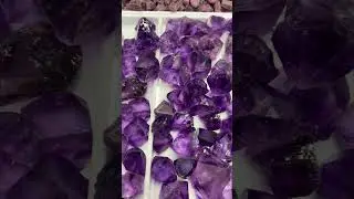 Amethyst Healing Crystals Rough Stones Facet Grade, Perfect Light Purple Color.